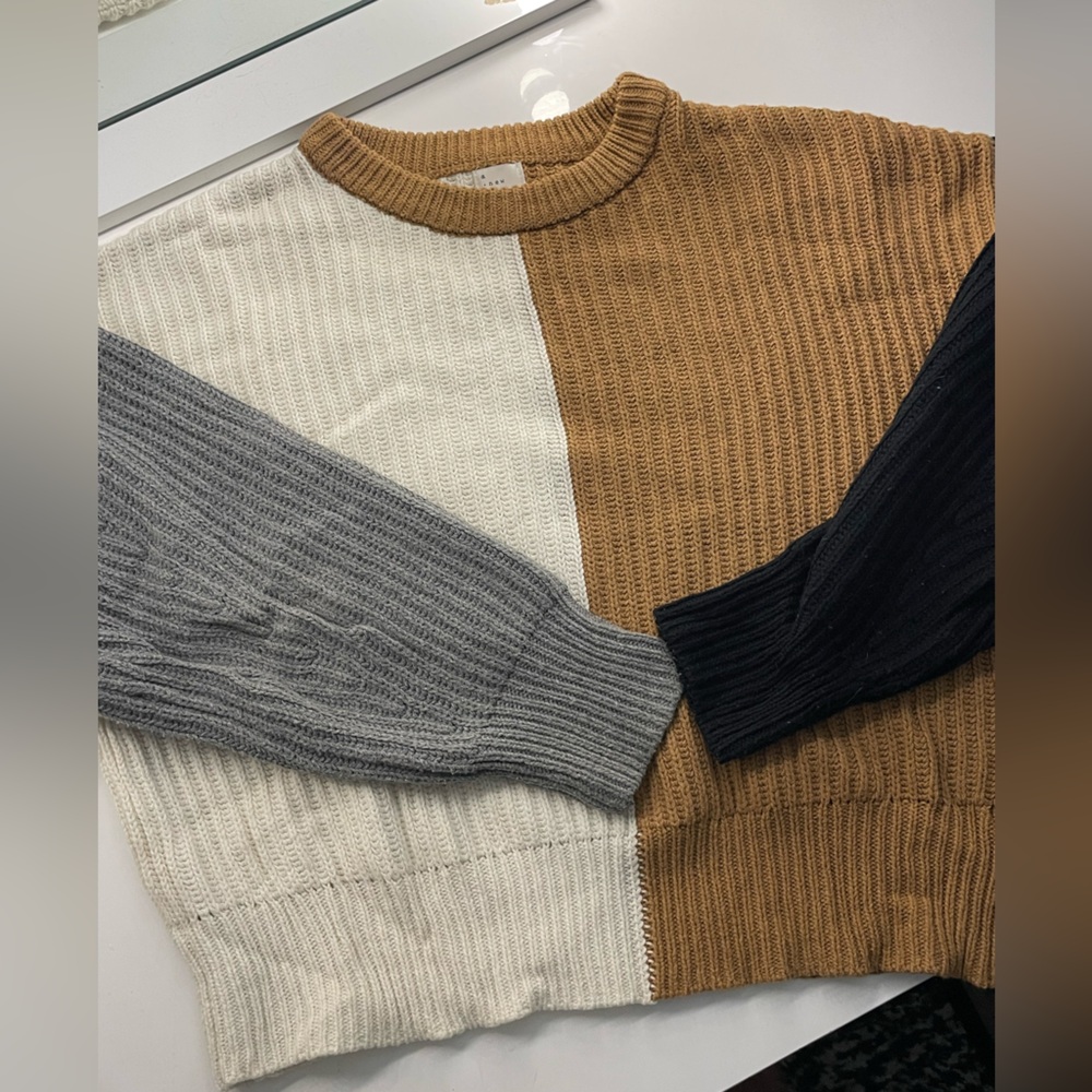 Colorblock Knit Sweater